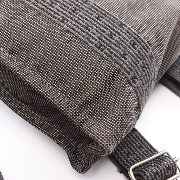 Hermes Yell line Ad PM Backpack Rucksack canvas Black Authentic - Picture 6 of 10